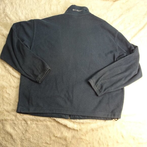 Columbia Bluish Gray Fleece Jacket Size 2XL - Picture 2 of 10
